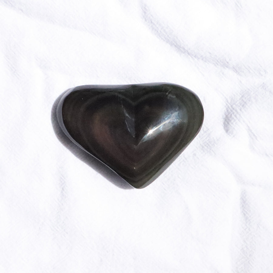 Rainbow Obsidian Heart - 3