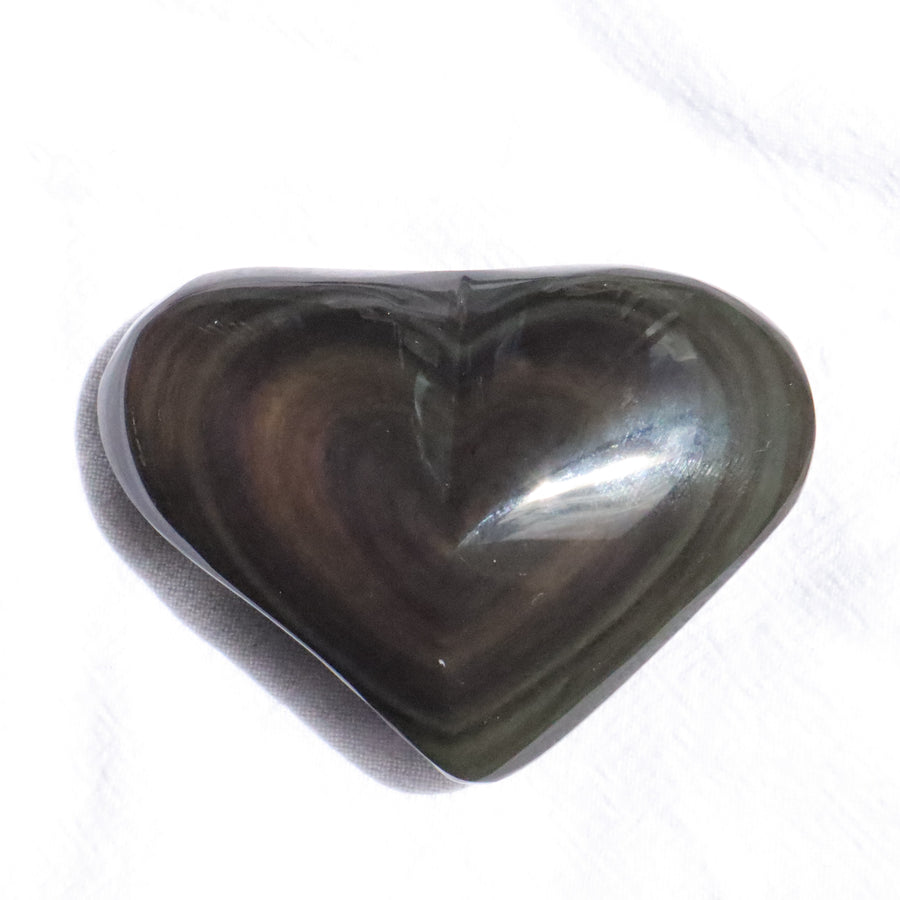 Rainbow Obsidian Heart - 3